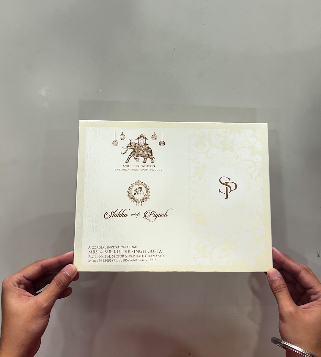 wedding card 3458